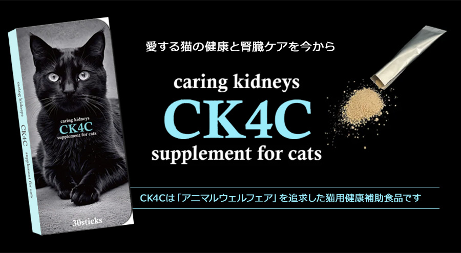 愛する猫の健康と腎臓ケアを今から CK4C 猫用サプリメント